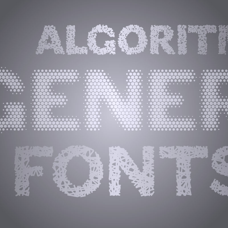 Algorithmically designed fonts